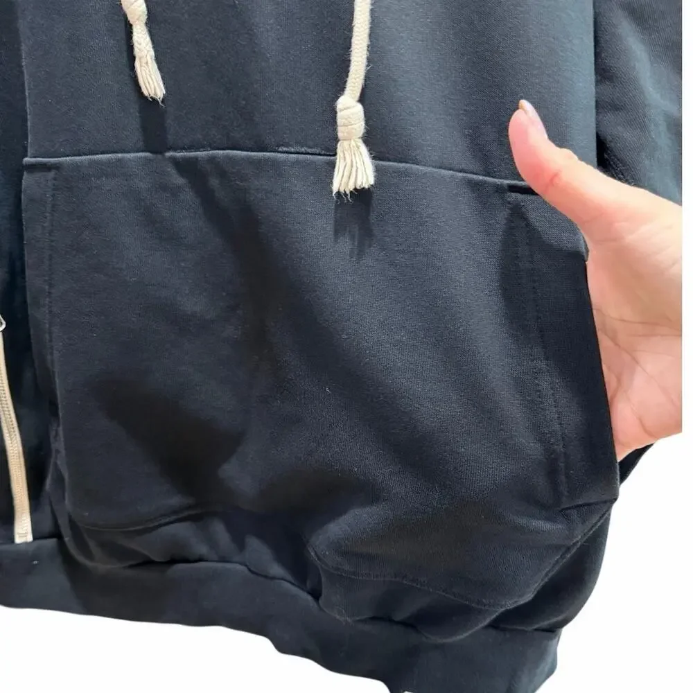 Nike EYBL Hoodie RARE Mens Medium Black Dri Fit Basketball Love Give Work EUC